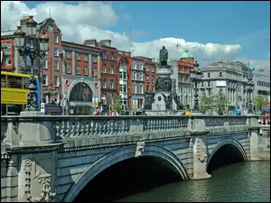 Panorama, Irlandia, Miasta, Most