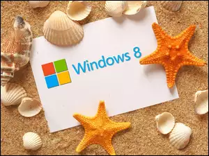 Muszelki, Windows 8, Piasek