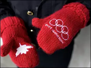 Vancouver 2010, czerwone, rękawiczki