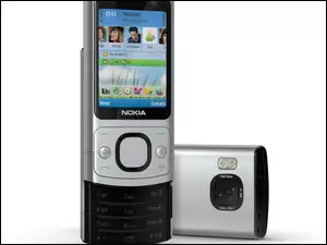 Nokia 6700 slide, Tył, Srebrna, Przód