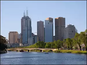 Melbourne, Architektura, Woda, Most