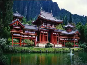 Piękny, Góry, Chiński, Pałac