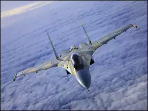 Chmurami, Myśliwiec, Lot, F-14, Nad