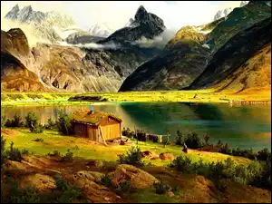 Chatka, Góry, Jezioro