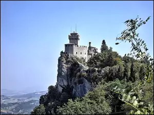 Akacje, San Marino, Ruiny, Zamek, Skały