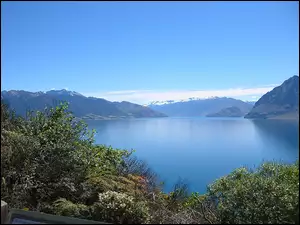 Nowa Zelandia, Jezioro, Roślinność, Góry, Hawea