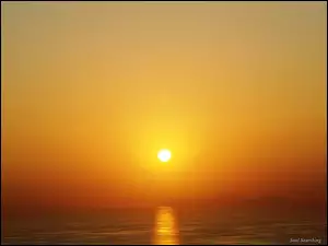 Morze, Zachód Słońca