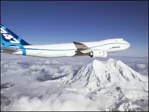 Boeing, Chmury, 747, Góry