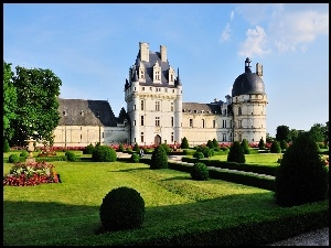 Zamek, Francja, Valencay, Ogród