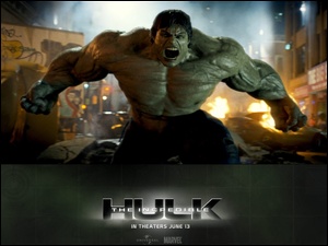The Incredible Hulk, pożar, stwór, mięśnie