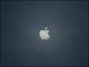 Apple, Metal, Logo, Szary