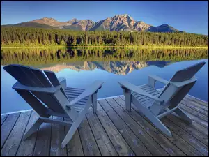 Alberta, Jezioro, Góry, Fotele, Patricia Lake