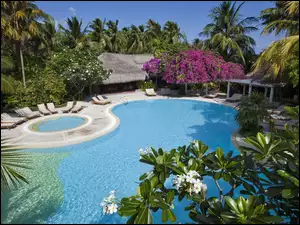 Malediwy, Hotel, Basen