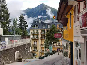 Hotel, Austria, Uliczka, Bad Gastein