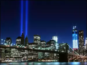 Manhattan, Noc, Most Brookliński, Reflektory