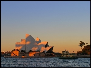 Opera, Australia, Sydney, Zachód Słońca