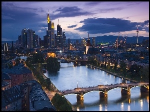 Frankfurt, Miasto, Most, Rzeka