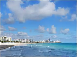 Morze, Miami, Plaża, Hotele