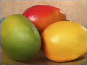 Mango, Trójkolorowe, Owoce