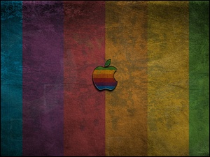 Pasy, Apple, Kolorowe, Logo, Ciemne