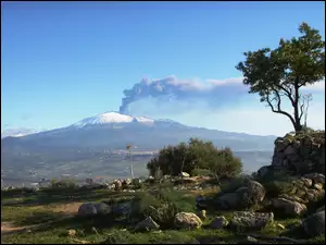 Etna, Krajobraz, Wulkan