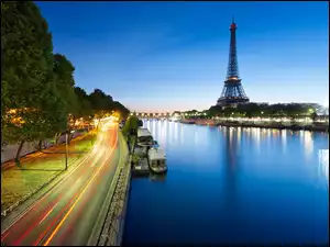 Wieża, Panorama, Francja, Miasta, Paryż, Eiffla