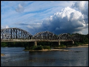 Most, Chmury, Toruń, Rzeka