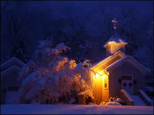Zima, Kościółek, Światło