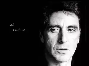 Al Pacino, oczy, twarz, ciemne