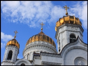 Kopuły, Rosja, Cerkiew Chrystusa Zbawiciela, Moskwa, Cerkiew