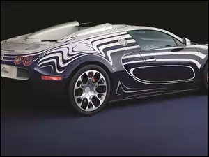Zebra, Samochód, Bugatti Veyron