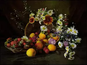 Owoców, Kompozycja, Kwiatów