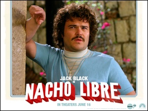 Nacho Libre, łańcuszek, Jack Black, mur
