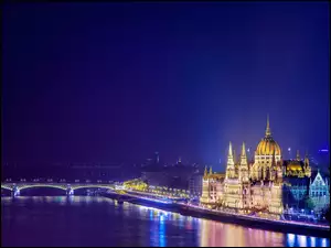 Most, Zabytki, Budapeszt, Węgry, Miasto, Rzeka