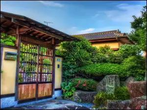 Brama, Ogród, Japoński