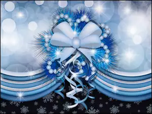 Dekoracja, Boże Narodzenie, Niebieska
