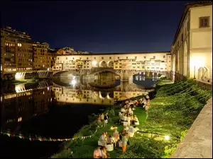 Złotników, Rzeka, Florencja, Arno, Most, Ponte Vecchio