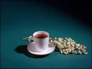 Konwalie, Herbata, Filiżanka
