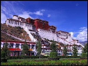 Tybet, Potala, Lhasa, Pałac