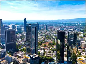 Miasta, Frankfurt, Menem, Nad, Panorama