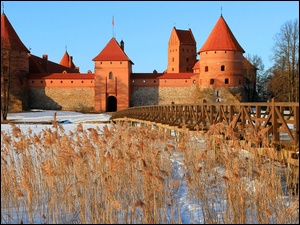 Zima, Zamek w Trokach, Litwa