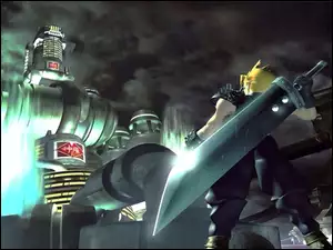 robot, Final Fantasy, mężczyzna, postać, miecz