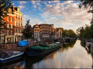 Amsterdam, Zachód, Słońca