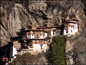 Świątynie, Bhutan, Skały