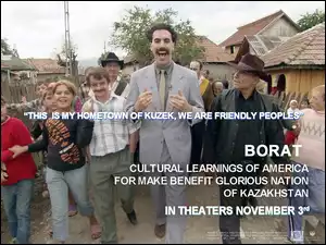 Borat, domy, Sacha Baron Cohen, ludzie