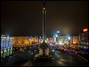 Majdan, Ukraina, Plac, Noc, Niepodległości, Kijów