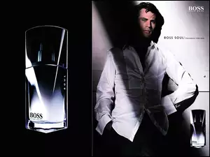perfumy, Hugo Boss, koszula, mężczyzna, flakon