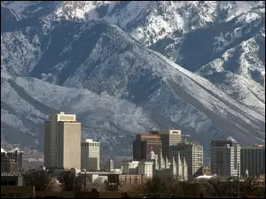 Góry, Stany Zjednoczone, Miasto, Salt Lake City, Drapacze Chmur