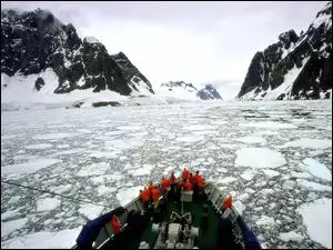 Góry, Antarktyda, Lodołamacz