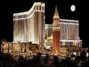 Miasto, Stany Zjednoczone, Nocą, Las Vegas